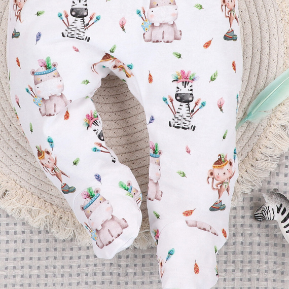 ABN-5542 Dětský polospánek z organické bavlny Nini Happy Animals - pohodlí, bezpečnost, šetrný k životnímu prostředí
