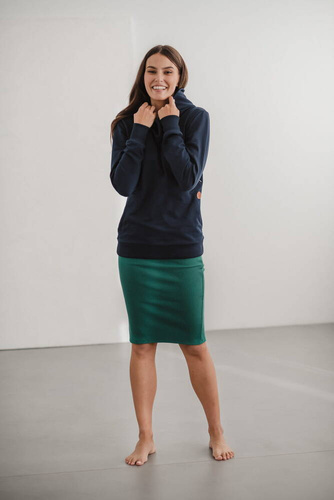 Milk Please bluza do karmienia Milk&Love z kapturem granatowy