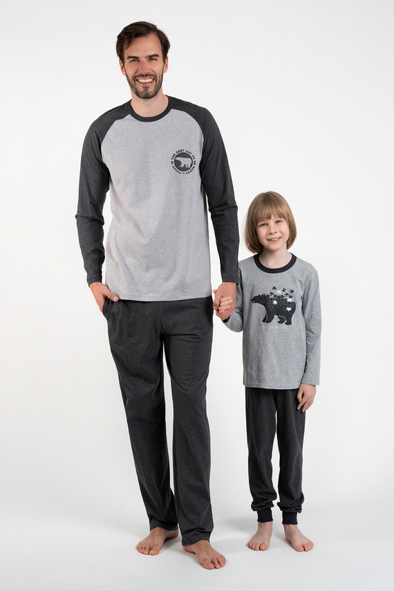 Chlapecké pyžamo Morten Italian Fashion melange/c.melange