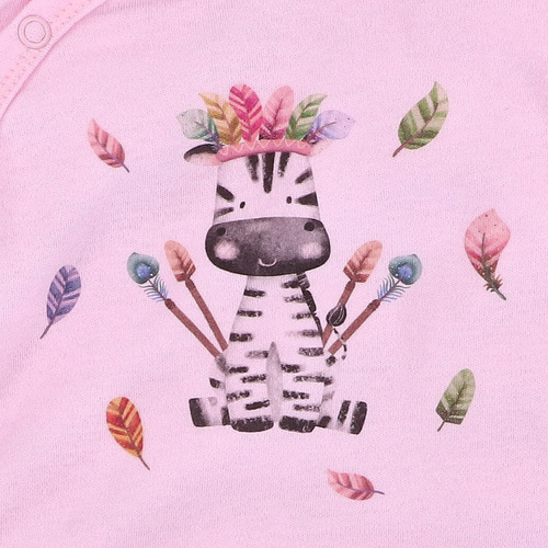 ABN-5539 Nini Happy Animals dětský župan z organické bavlny - 100% bezpečnost, bezniklové zapínání, polská výroba