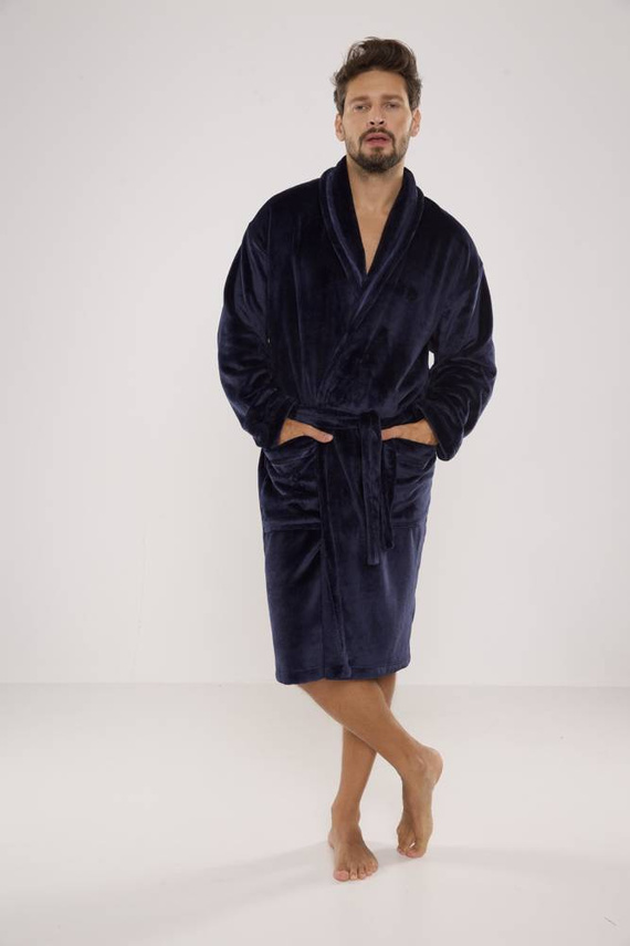 716 Rafael pánský župan De lafense - tmavě modrý