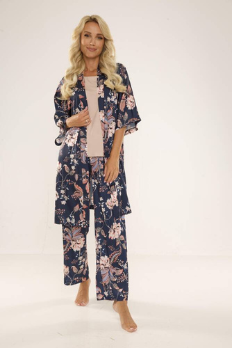 722 Lurdes Dámské pyžamo De Lafense - tmavě modré