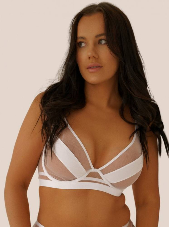 SC-932 Lou Měkká podprsenka Kinga bílá