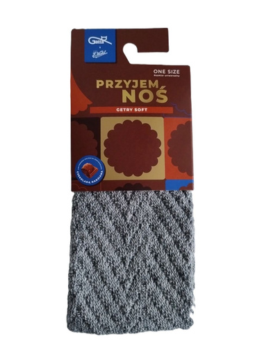 Kamaše Gatta Wedel Soft art.01 - teplé žakárové kamaše na zimu, šedé