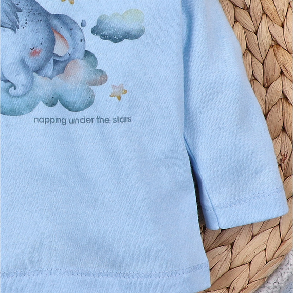 ABN-5611 Dětská halenka Little Dreamers Nini z organické bavlny - bezniklové zapínání, organická, polská výroba