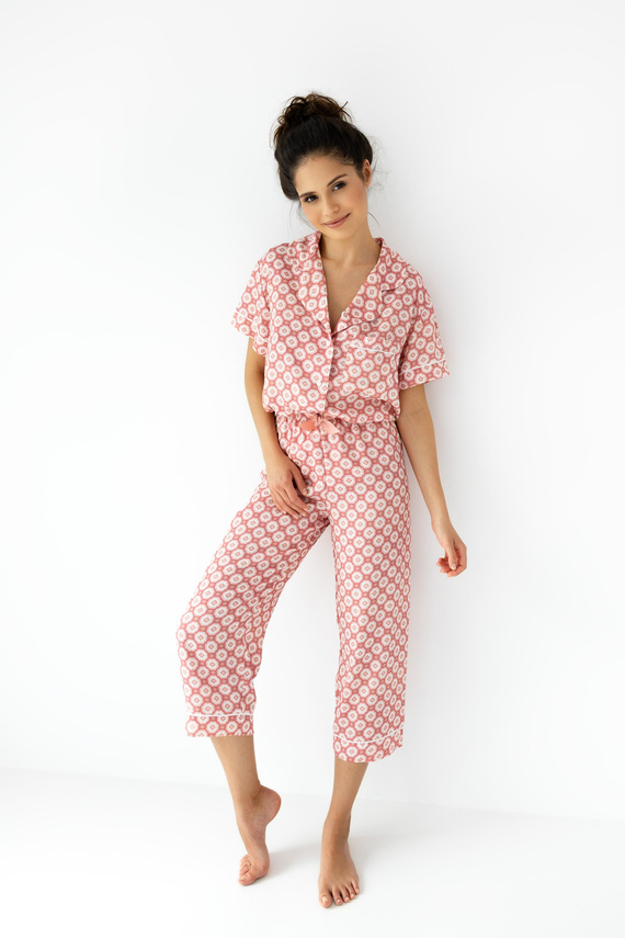 Sensis Sofija Dámské pyžamové kalhoty - růžové