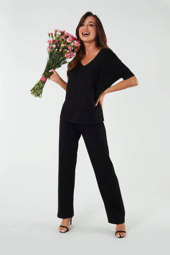 Soler Dámské dlouhé kalhoty Italian Fashion - černé