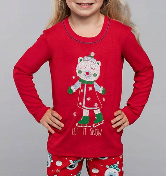 Czoka Dívčí pyžamo Italian Fashion - červené