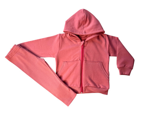 Mamatti DR2155 tepláková souprava pro dívky - módní malaga set s kapucí