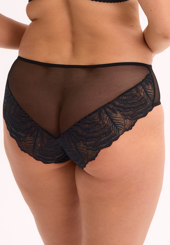 GFP 1228 Isla Dámské plné fíky Gaia - klasické, pohodlné, s krajkou černé barvy