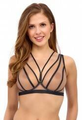 2505 Lupoline soft bralette podprsenka černá béžová