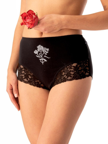 Dámské kalhotky Key LPF 578 šedo-černé - bavlněné, pohodlné, 2 ks v balení