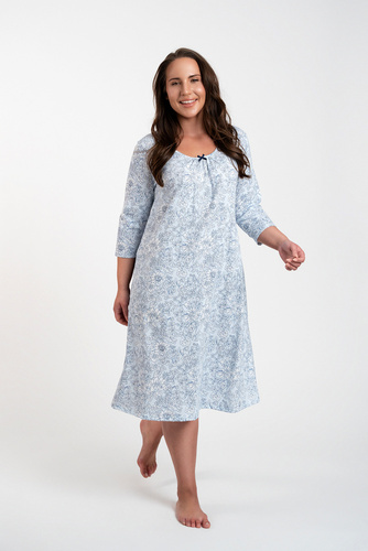 Noční košile Antonia Italian Fashion - modrý potisk