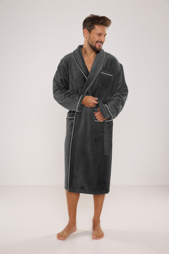 735 Manuele pánský župan De Lafense - grafitový