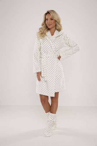 546 Melanie Dámský krátký župan Forex - ecru barva