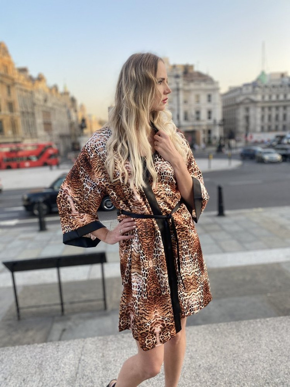 417 Valentina dámský župan Forex - béžový