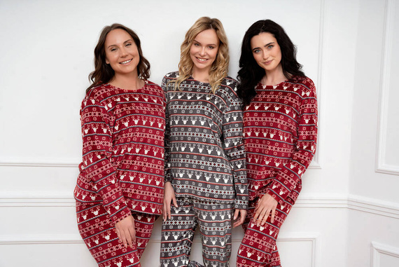 Island Fleece dámská souprava Italian Fashion - grafitový potisk