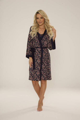 468 Mia Forex dámský župan - tmavě modrý