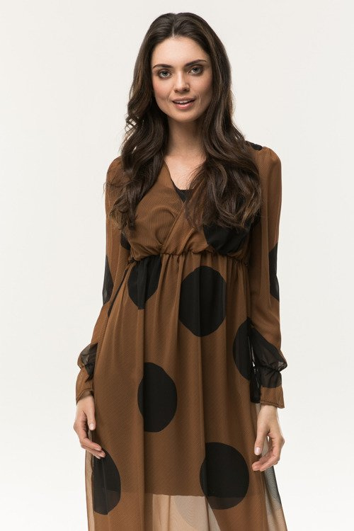 Sukienka ciążowa i do karmienia maxi Boho paisley Coolmama 