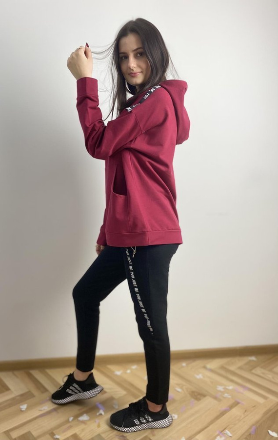 496 Just Forex dámská tepláková souprava - bordó