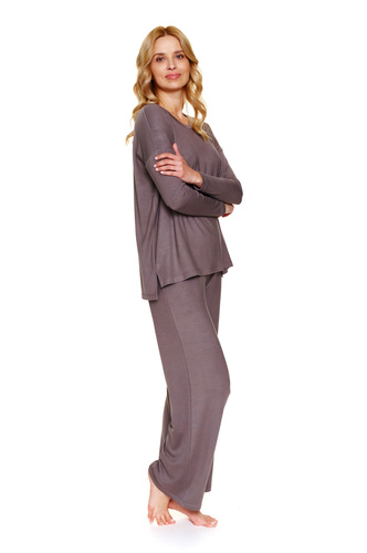 7305 Dámské pyžamo Doctor Nap - příjemná viskóza a oversize střih - aspen