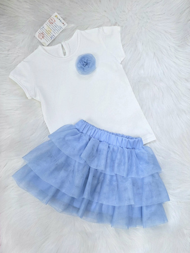 Dívčí tylová sukně Bambarillo lehká elegantní pohodlná na den blue