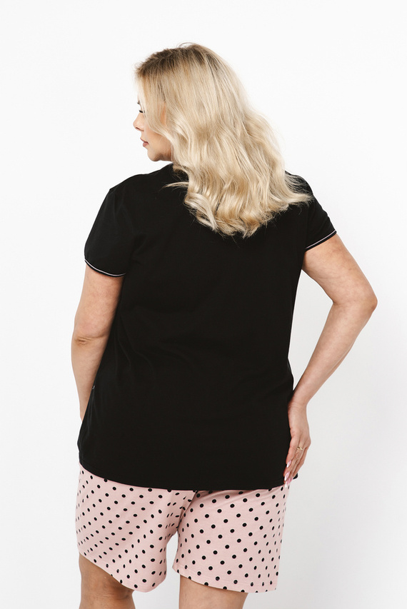 Bonilla Dámské pyžamo s krátkým rukávem, šortky Italian Fashion - Print/Black