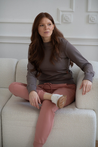 Spodnie dresowe ciążowe Milk&Love herbal rose