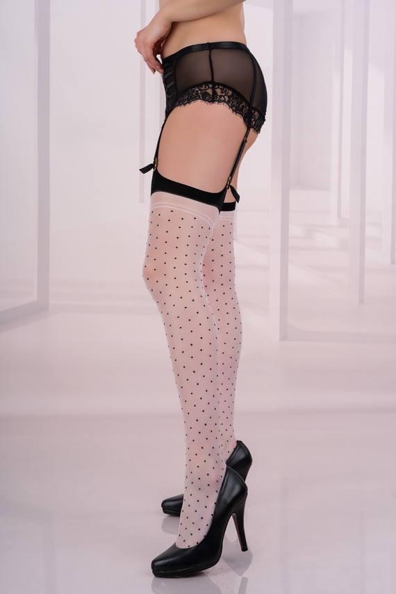 Tarini 20 den LivCo Corsetti Páskové punčochy - bílé