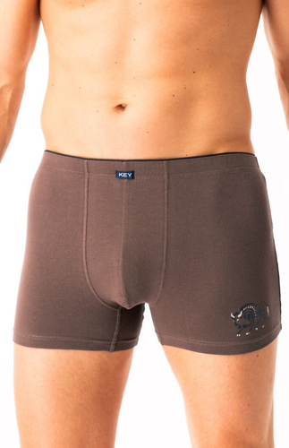 Pánské boxerky MXH 706 Key brown - bavlněné, pohodlné, v elegantní krabičce