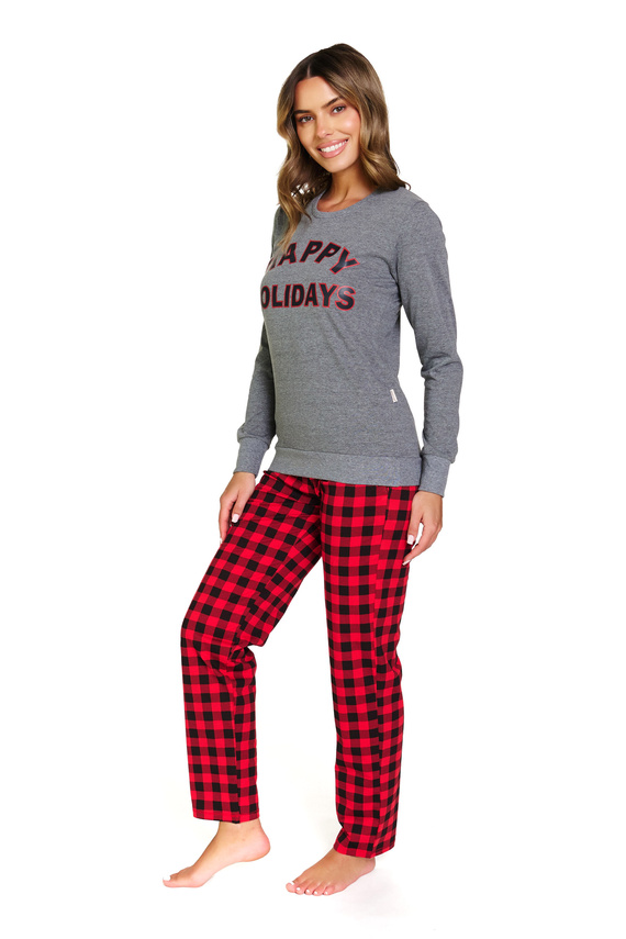 Dámské pyžamo 7343 Dark Grey Doctor Nap - 100% bavlna