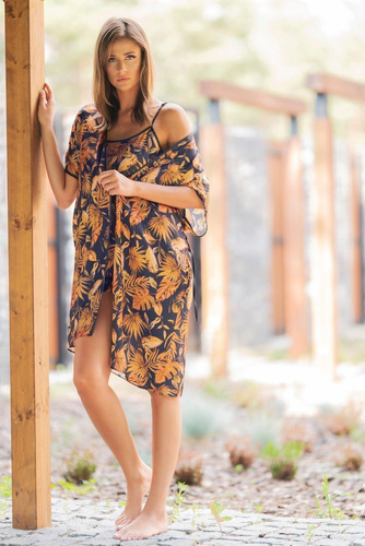 Monstera Dámský župan Italian Fashion - potisk