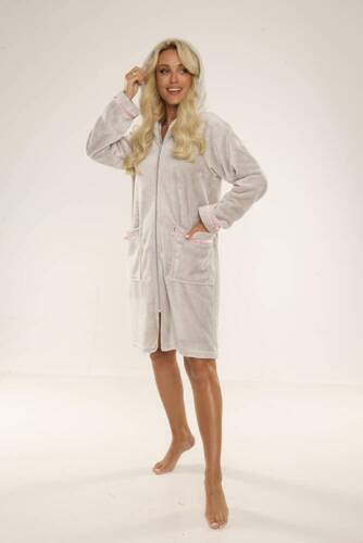 726 Serena Dámský župan De Lafense - šedý