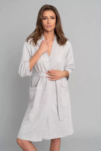 Karla Dámský župan Italian Fashion - světlý melír