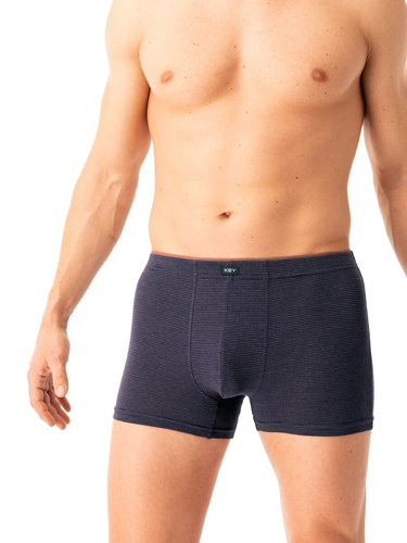 Pánské boxerky Key MXH 358 navy blue - bavlněné, pohodlné a prodyšné