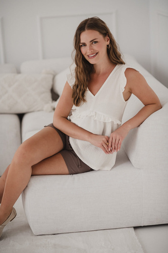 Milky Butterfly Těhotenská a kojící halenka - pohodlí a styl Milk&Love cream