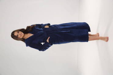 807 Dlouhý dámský župan Luna II Forex - námořnická modř