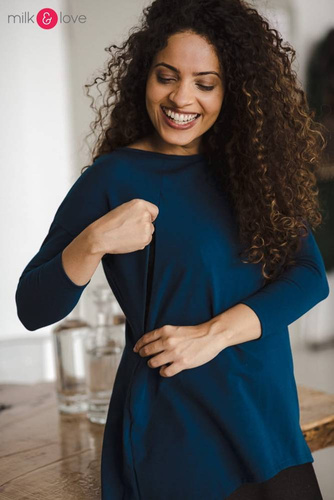 Mommy bluzka ciążowa i do karmienia Milk&Love poseidon