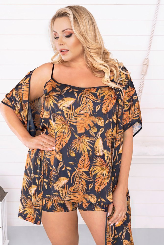 Monstera Dámský župan Italian Fashion - potisk