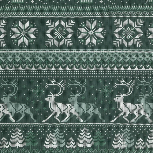 Vánoční povlečení Čtyřlístek Eurofirany tmavě zelené - ranforce bavlna, oboustranné