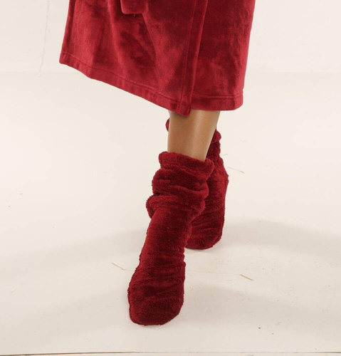 553/554 Ponožky na spaní Wellsoft Smooth De Lafense - bordó