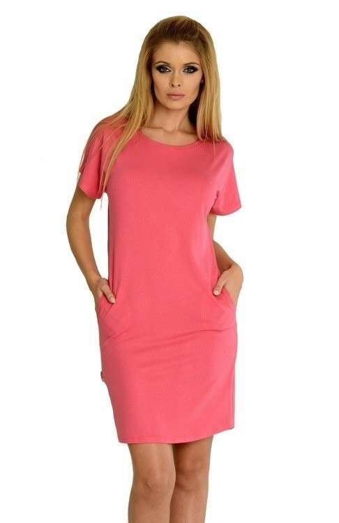 523 Paula noční košile kr. rukáv - mocca