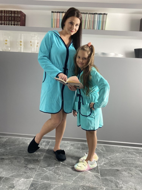 374 / 375 Dětský župan Desiree - mátový