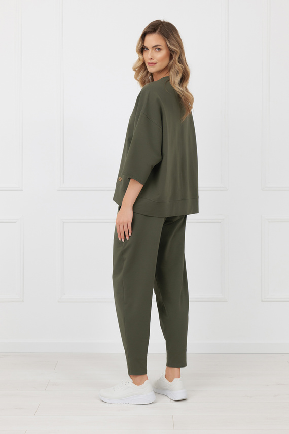 Kalhoty Kaori Italian Fashion 220 g/m² bavlna elastan