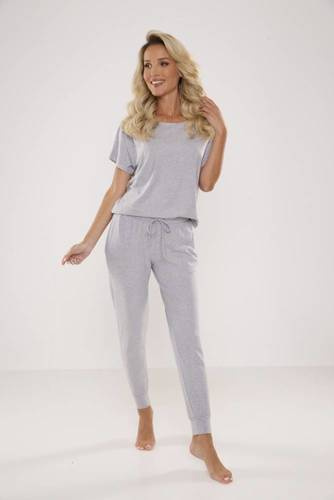 524 Paula Dámské pyžamo De Lafense - světlý melír