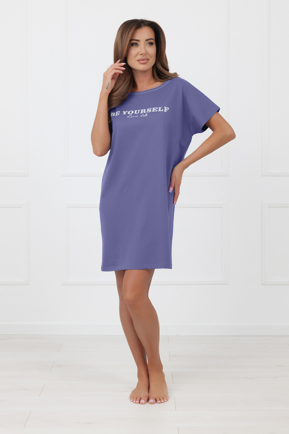 Dámská noční košile Rima Italian Fashion 100% bavlna krátký rukáv