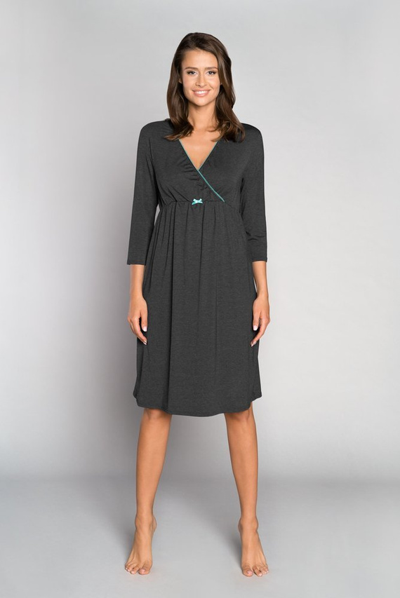 Italia Fashion těhotenské a kojící 3/4 rukávy sonata - tmavý melír/vlasy