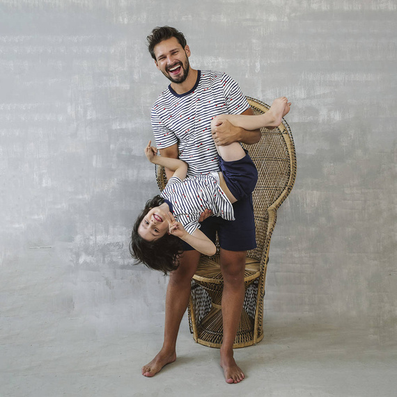 Korfu Chlapecké pyžamo s krátkým rukávem, kalhoty Italská móda - potisk/zelená