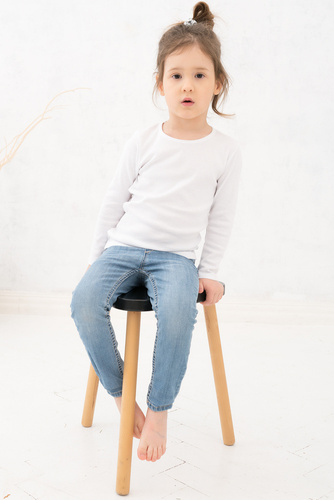 Dívčí tričko Tosia s dlouhým rukávem Italian Fashion - bílé