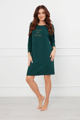 Noční košile Natura 3/4 Italian Fashion - zelená